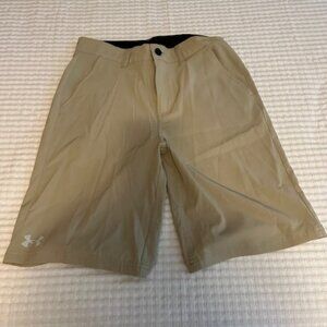 Boy's Adidas Golf Shorts in Khaki